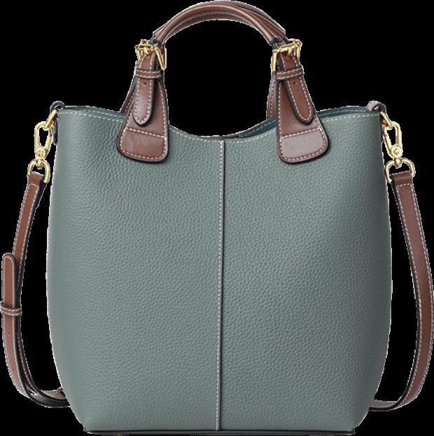 Bag Women'S Bag Crossbody Bucket Vegetable Basket Large Capacity Leather Shoulder Handbag Luggage