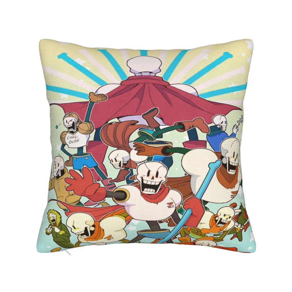 Pillow Cover U-Undertale Papyrus Kawaii Pillow Case For Sofa Couch Bed Living Room Pillowcases
