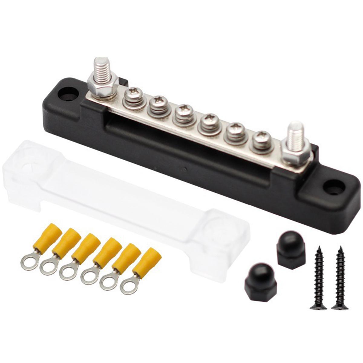 

Блок розподілу живлення 6-контактний клемний блок шини 300 В змінного струму 48 В постійного струму 130 А змінного струму 150 А постійного струму Автомобільні клемні шпильки для автомобіля RV Вантажівка Човен