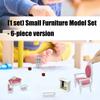 Handcrafts Doll House Miniature Furniture Set For Kids Creative Pretend Play And Craft Model Project Landscape Accessory