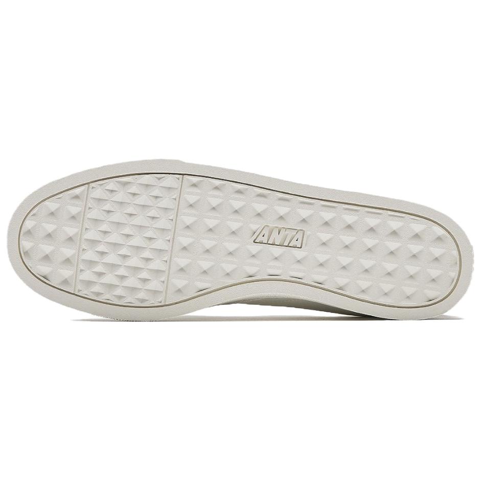 Anta Versatile Simple Comfortable Non-Slip Lightweight Low-Top Skate Shoes Women Sneaker White Blue 122518015R-2