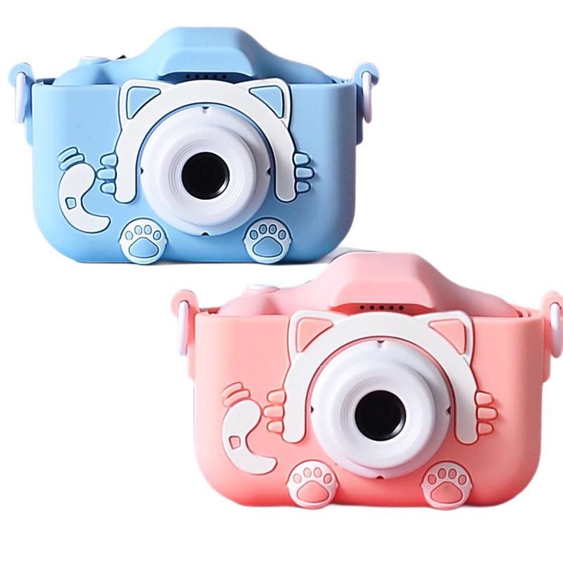 Kids' HD Dual Lens Camera: Educational Photo & Video Toy with Cute Cartoon Design