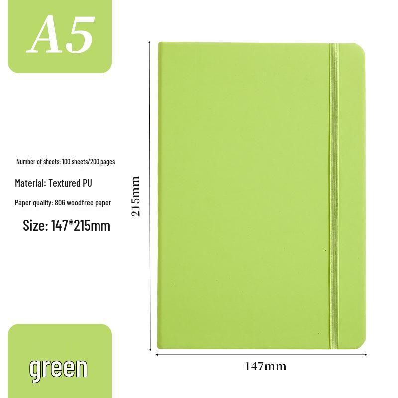 Custom PU Leather Lace-up Notebook with Printed Logo