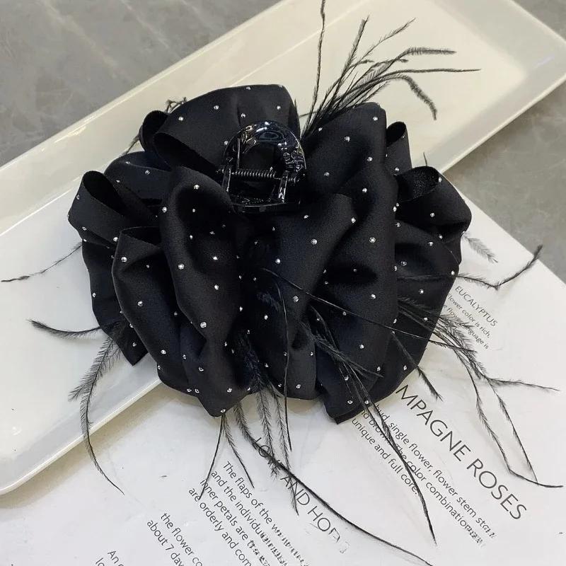 

Модная заколка для волос Уникальный дизайн стразы Аксессуар Элегантная заколка-акула Узел-бабочка Женский аксессуар для волос заколка-краб