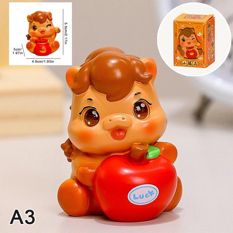 1pc Horse Statue Sculpture Zodiac Horse Ornaments Colorful Resin Sculpture Horse Statue Home Decoration