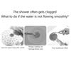 Bathroom Micro Nylon Brush Shower Head Anti-Clogging Cleaning Brush