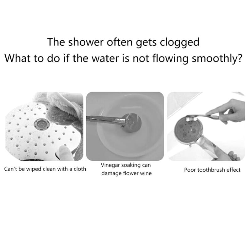Bathroom Micro Nylon Brush Shower Head Anti-Clogging Cleaning Brush
