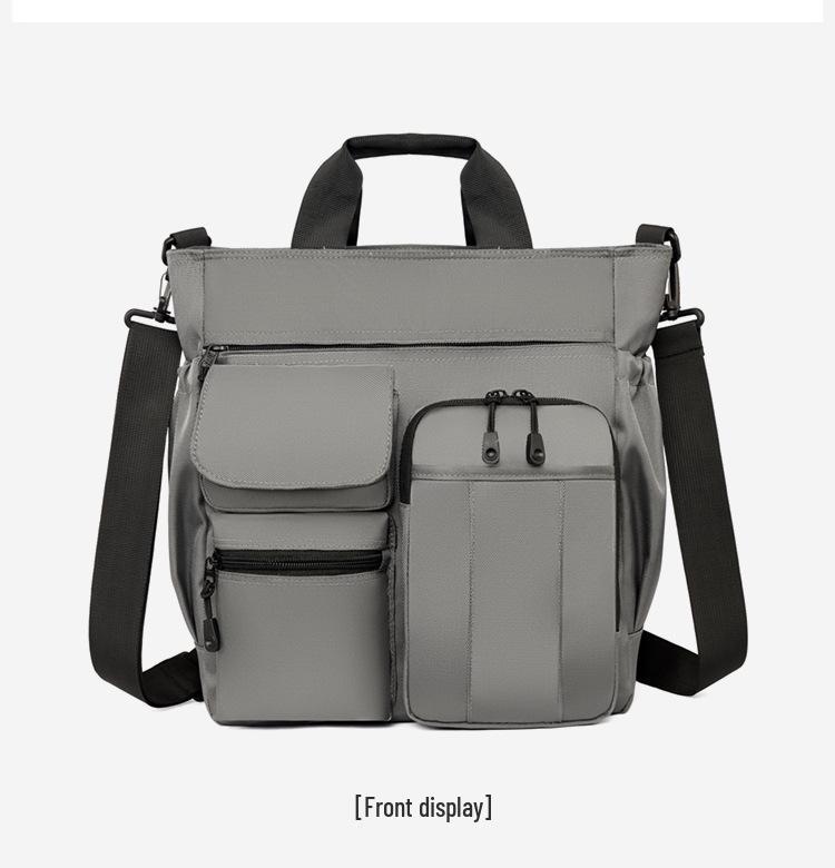 Men's Large Capacity Multi-Layer Travel Crossbody Bag - Casual Shoulder & Handbag for Business and Commuting