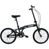 Skládací kolo - NILOX - X0 - Matná černá - 1 rychlost - 20 palců - Dospělý Unisex