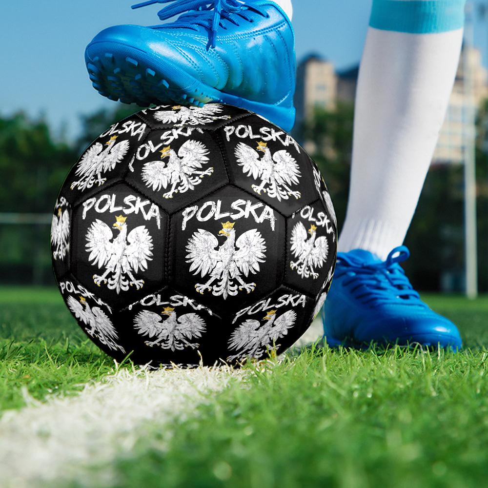 Eagle Of Poland: Symbolic Strength Size 5 Soccer Ball,Indoor/Outdoor Suitable for Training Matches Tournaments Practice Games Perfect Gift for Fan