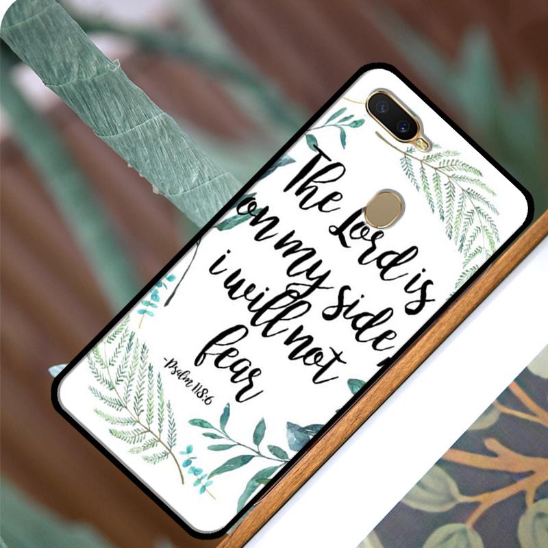 Bible Verse Quotes Case For OPPO A83 A91 A93 A1K A15 A3S A54 A74 A94 A5 A9 A31 A53 A52 A72 A53S Back Cover