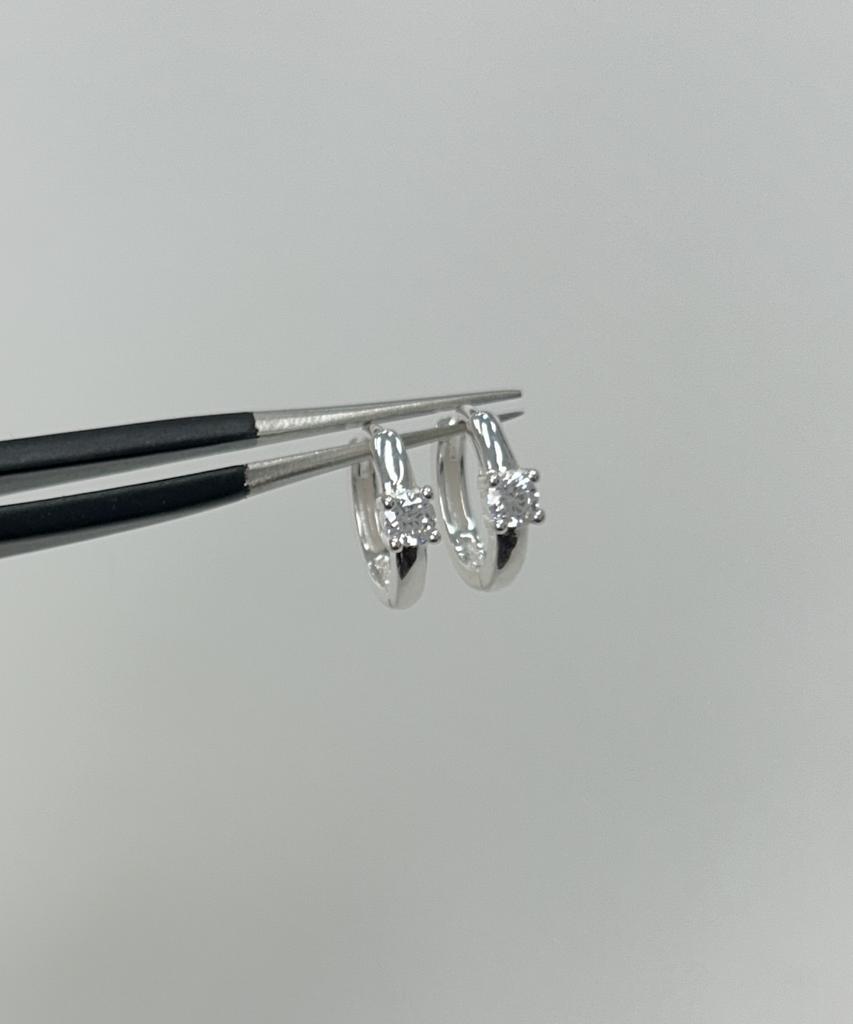 Baradu [Baradu 925] Single Point Hoop Earrings