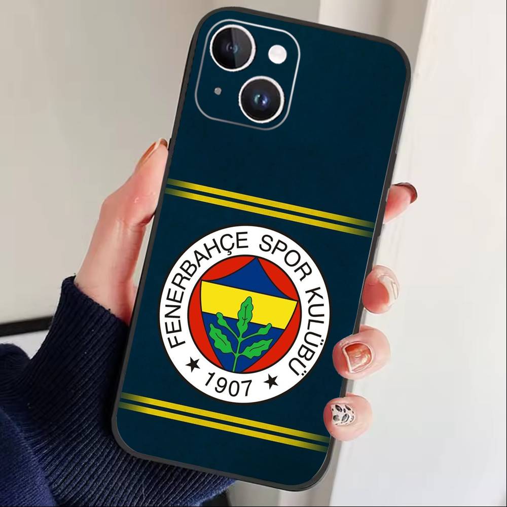 

Крутой чехол для телефона с узором L-Турция Фенербахче для iPhone 16,15,14,13,12,17,Pro Max,Plus Силиконовый Черный Чехол iPhone16plus