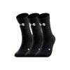 Under Armour Knee-High Socks Unisex 3 Pack Black 22610208-071