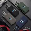SQLI6 Leather Car Key Cover Case Multifunction Unisex Zipper Wallet Accessory For BMW 1 3 5 7 Series X1 X3 X4 X5 F10 F15 F16 F20 M3 M4