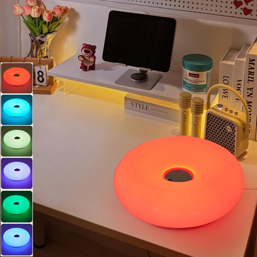 Bauhaus Donut Tischleuchte USB-Stecker Schlafzimmer Nachttisch dekoratives Licht Wohnzimmer Esszimmer Umgebungslicht