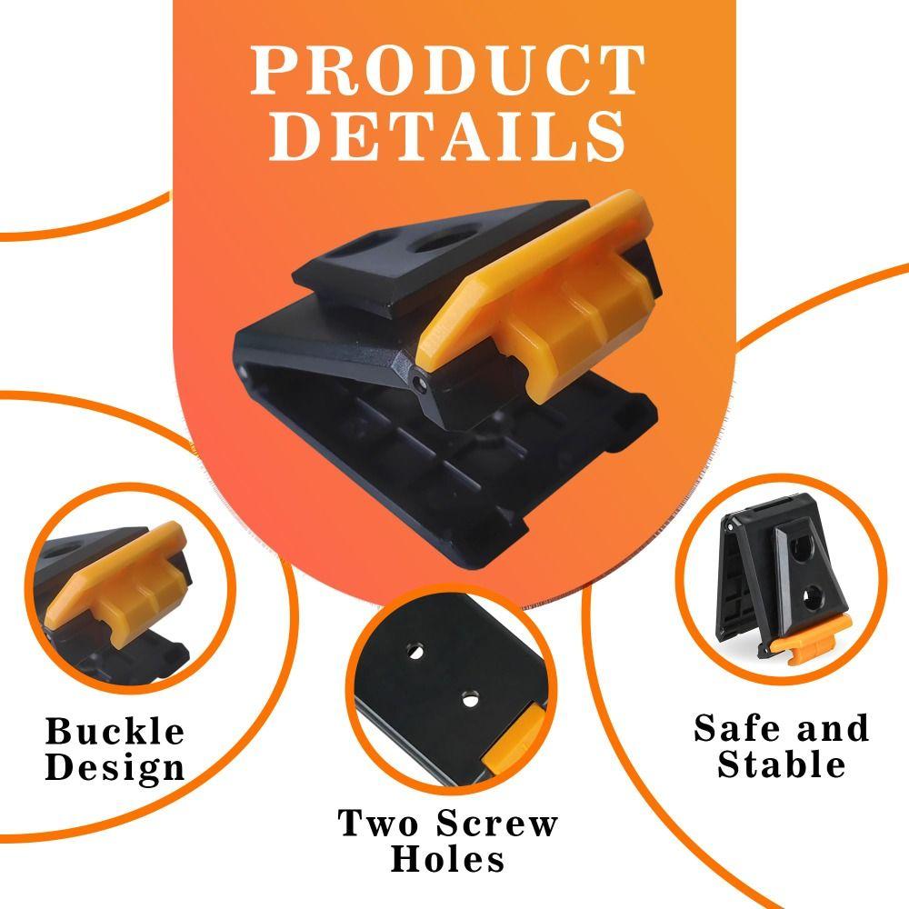 Quick Attach Waist Buckle Sturdy ABS Tool Belt High Quality Waist Bag Clip  Professional Use
