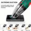 CascadeVac Handheld Car Vacuum Cleaner, 4 KPa Suction Power, 6.76-10.14oz Dust Cup, 2000mAh Rechargeable Lithium Battery, 50dB Quiet Operation
