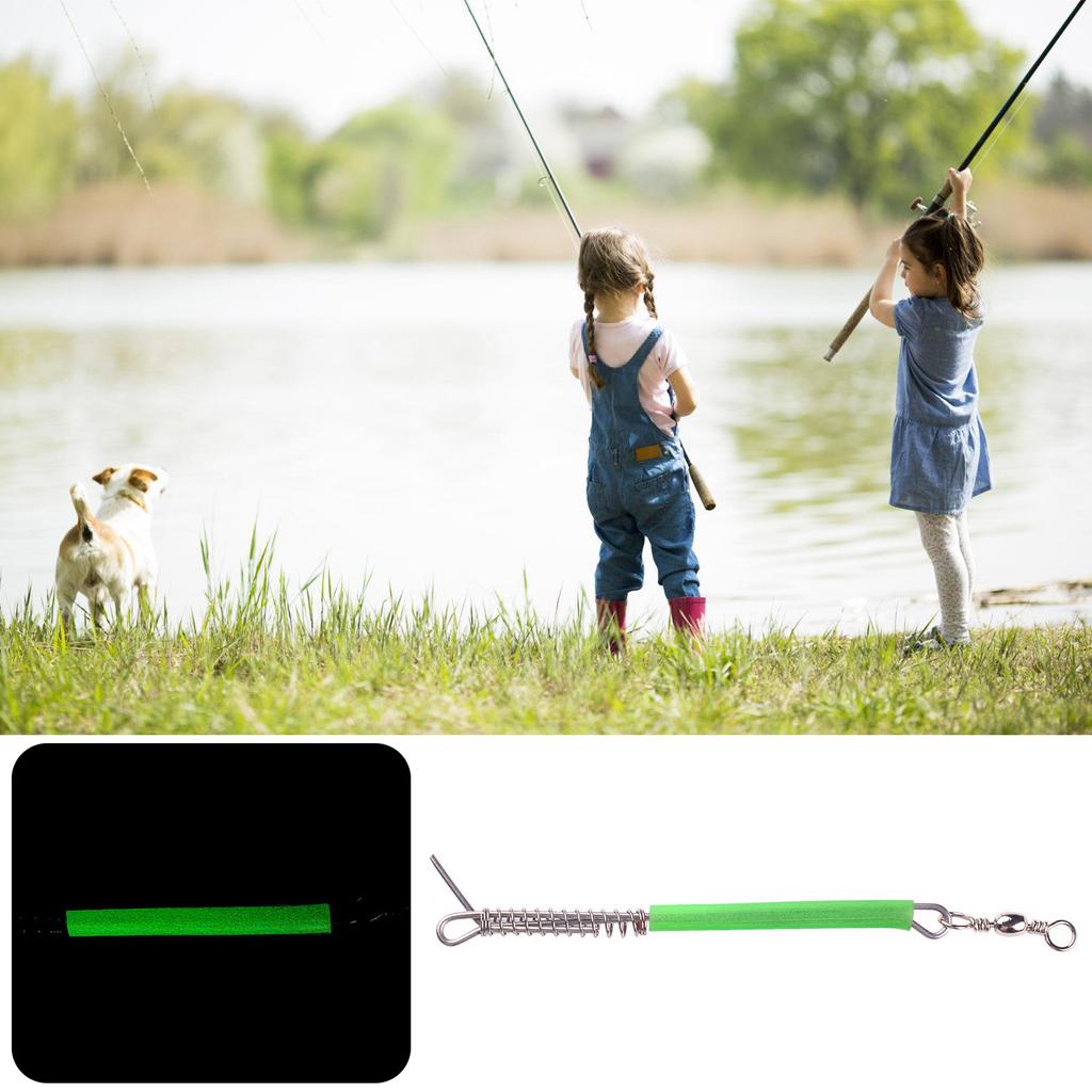 10pcs Sea Fishing Balance Steel Wire Saltwater Fishing Rigs Connector with Spring Swivel Fishing Tackle Tool 20/30/40cm