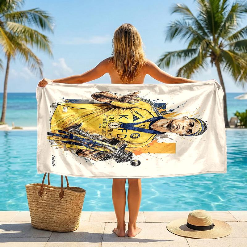 Asciugamano da Spiaggia Cristiano Ronaldo Morbido Microfibra Asciugamano Estivo Asciugatura Rapida Assorbente per Spiaggia Piscina Viaggio