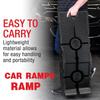 2pcs Car Ramps Heavy Duty Durable Plastic Car Ramp Car Vehicle Truck Threshold Ramp Kit Car Maintenance Ramp