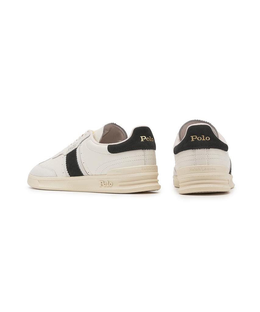 Polo Ralph Lauren Heritage Aera Leather Suede Sneakers - White