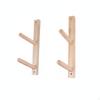 Exercise Mat Wall Holder SpaceSaving Mount Foam Roller Rack Wooden for