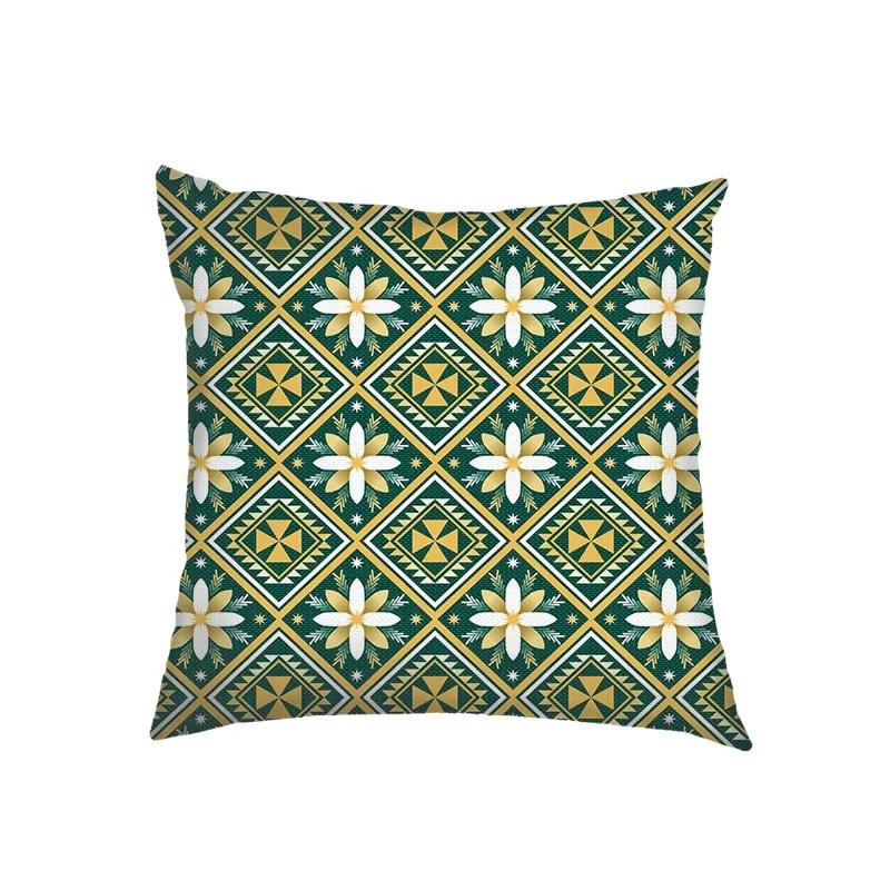 

Romany Gypsy Print Cushion Cover Magic Sun Moon Star Pillowcase Linen Throw Pillow Case Covers for Living Room Home Decor 12x12Inch