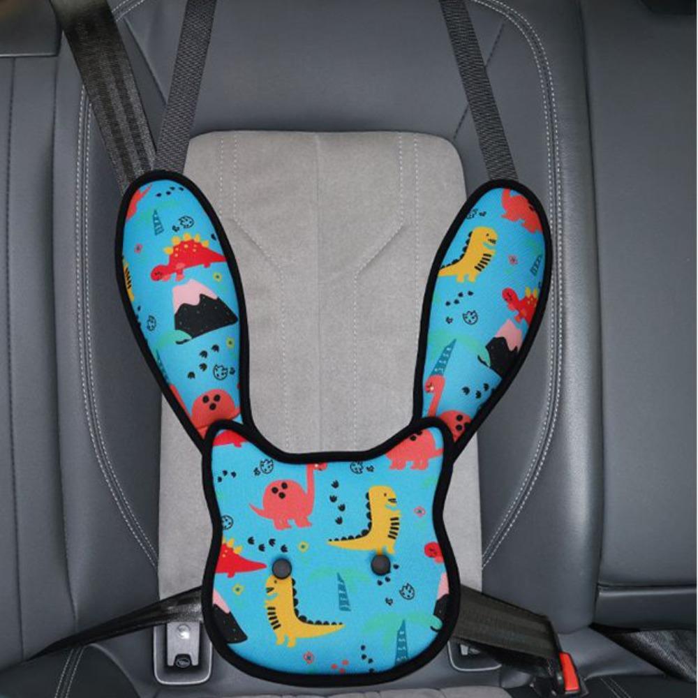 

Comfort Adjustable Car Seat Harness Straps Cute Cartoon Printed Belly Pads Automobile Style E