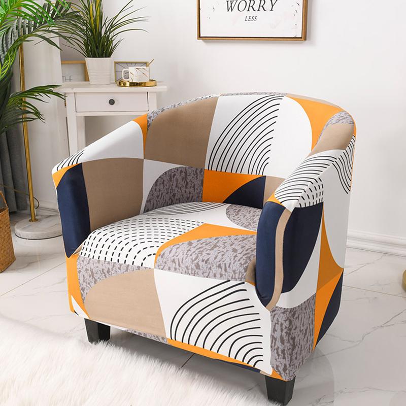 

1Pc Single Seat Elastic Armchair Smooth Polyester Fiber DIY Chair Cover Stretch Full Slipcover Sofa