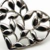 Used TIFFANY&Co. Pierce Olive Leaf Heart Silver925 1.4g Silver Accessories