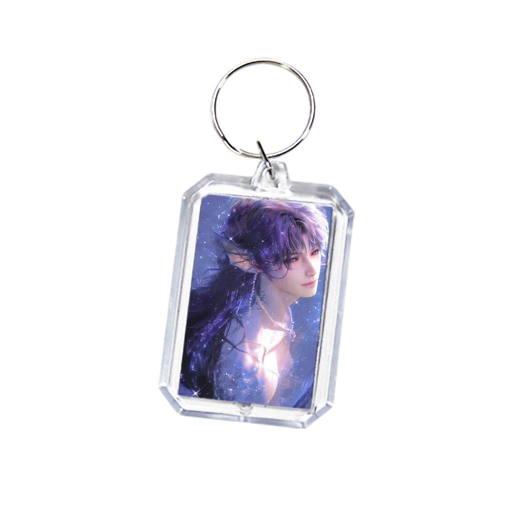 Game Love and Deepspace Rafayel Zayne Xavier Double-sided Photo Acrylic Keychain Backpack Keychain Pendant Fans Gifts Peripheral