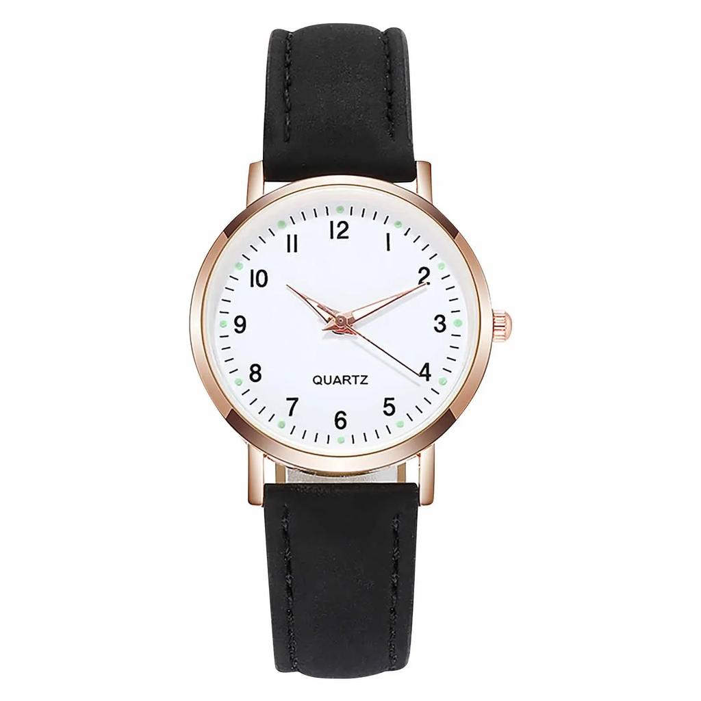 Reloj Mujer Fashion Watch for Women Leather Belt Watches Ladies Luxury Analog Quartz Luminous Wristwatch Clock Relogio Feminino