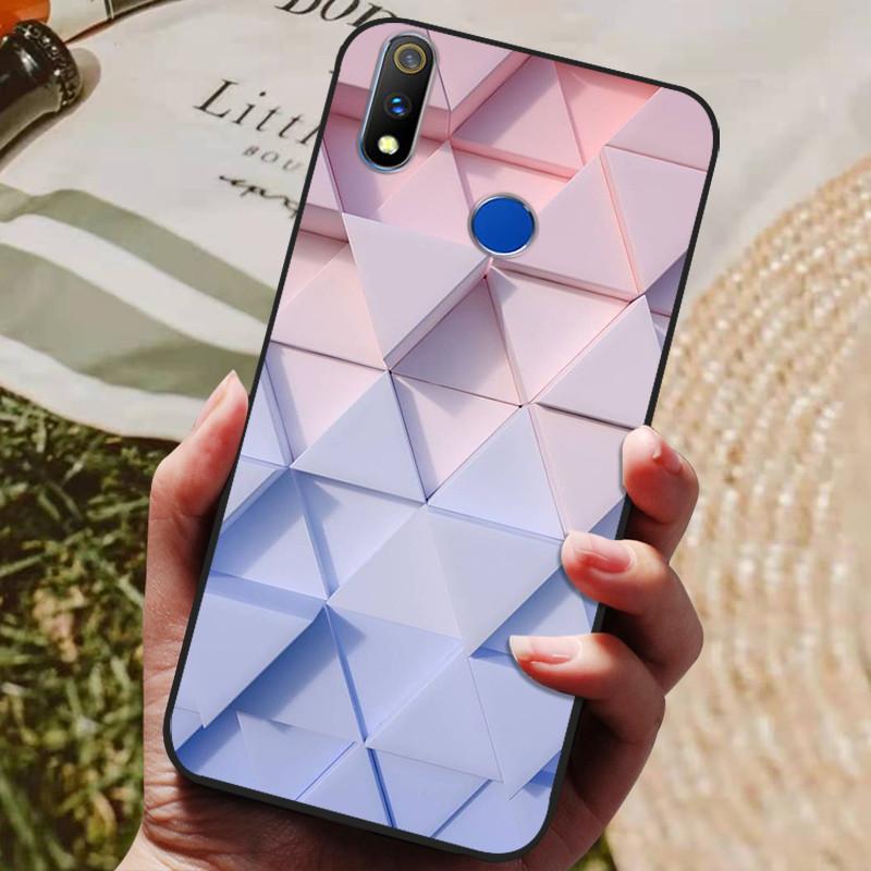 Realme 3 Pro Kılıfı Yumuşak Silikon TPU Arka Kapak OPPO Realme 3 Pro RMX1851 İçin Kılıf Funda Realme3 RMX1825 RMX1821 Darbeye Dayanıklı
