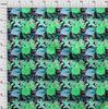 oneOone Cotton Flex Lime Green Fabric Florals Sewing Fabric By The Yard Printed Diy Clothing Sewing Supplies 40 Inch