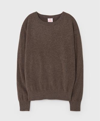BIRTHDAYSUIT Lavorazione a Maglia Circolare in Morbido Cashmere (Marrone)