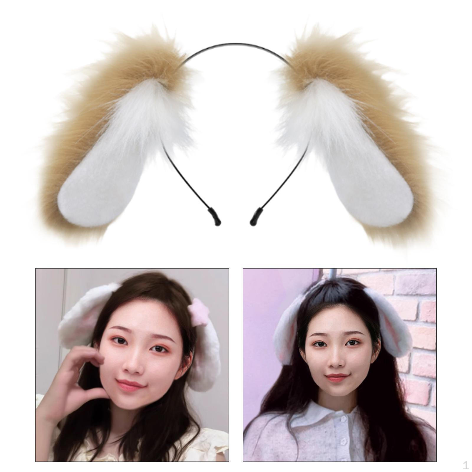 

Аксессуар для костюма с собачьими ушками для косплея животных Khaki