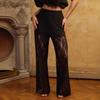 Black Lace Sexy Pants for Women, Trendy Fashion, Mesh, Spicy Girl Design, Long Pants with Hollowed Out Perspective Pants, Party