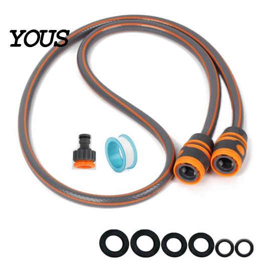 Long Distance Watering Hose 1 Set Water for Connection, 1/2 Inch Garden Hose, 2m Connection or 10m Flexible PVC Watering, Car Washing 2M