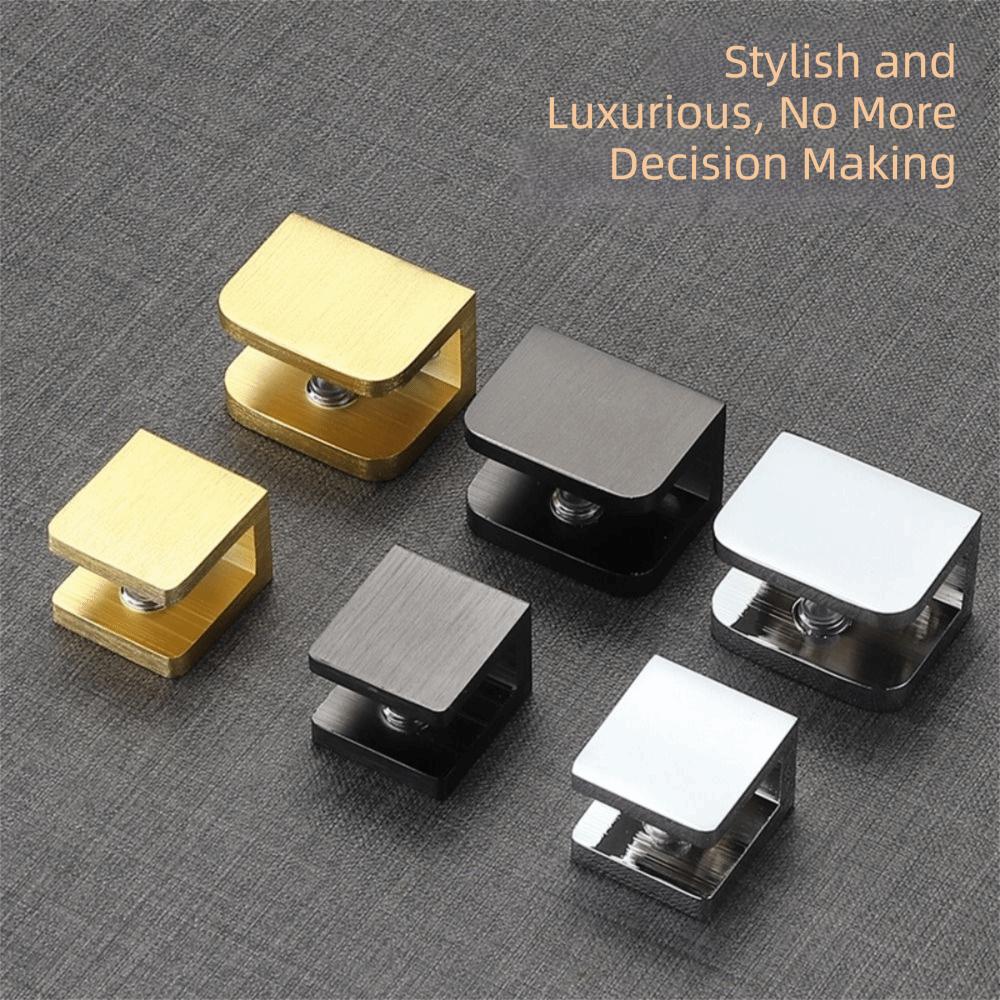 Glass U Clip Wall Mount Shelf Glass Clamps Glass Clamps Suitable For Glass U Clip  Bathroom Shelves