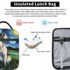 Night Saint Bernard Dog Lunch Bag Women Cooler Thermal Insulated Lunch Box for Kids School Children