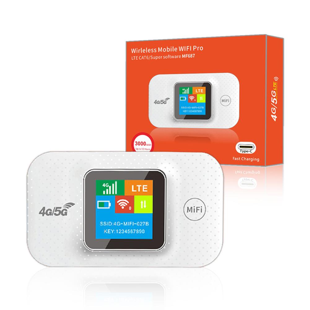 

Портативная точка доступа WiFi 4G LTE 3000 мАч 150 Мбит/с Карманная мобильная точка доступа Поддержка 8–10 пользователей со слотом для SIM-карты Мини-точка доступа для улицы european version