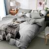 Comforter Cute Grey Cat Pattern 3D Printed Animal Pet Theme Luxury Bedding Set Soft Comfortable Set