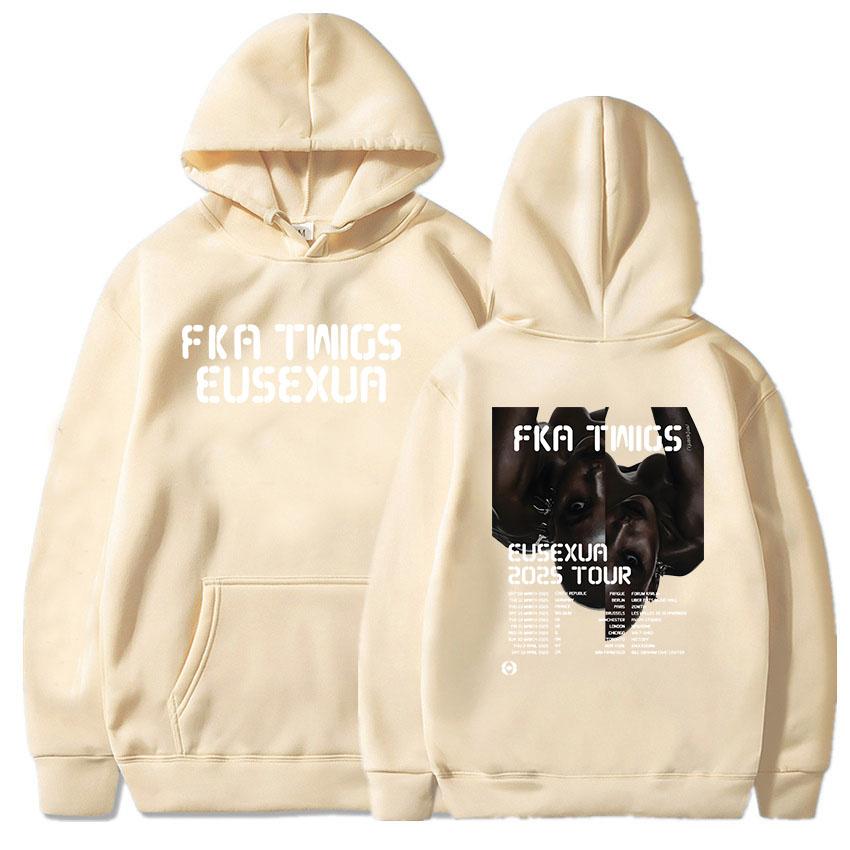 FKA Twigs Eusexua Tour Felpe con Cappuccio Manica Lunga con Cappuccio Felpe da Donna Streetwear Unisex Comode Sudaderas Stampa