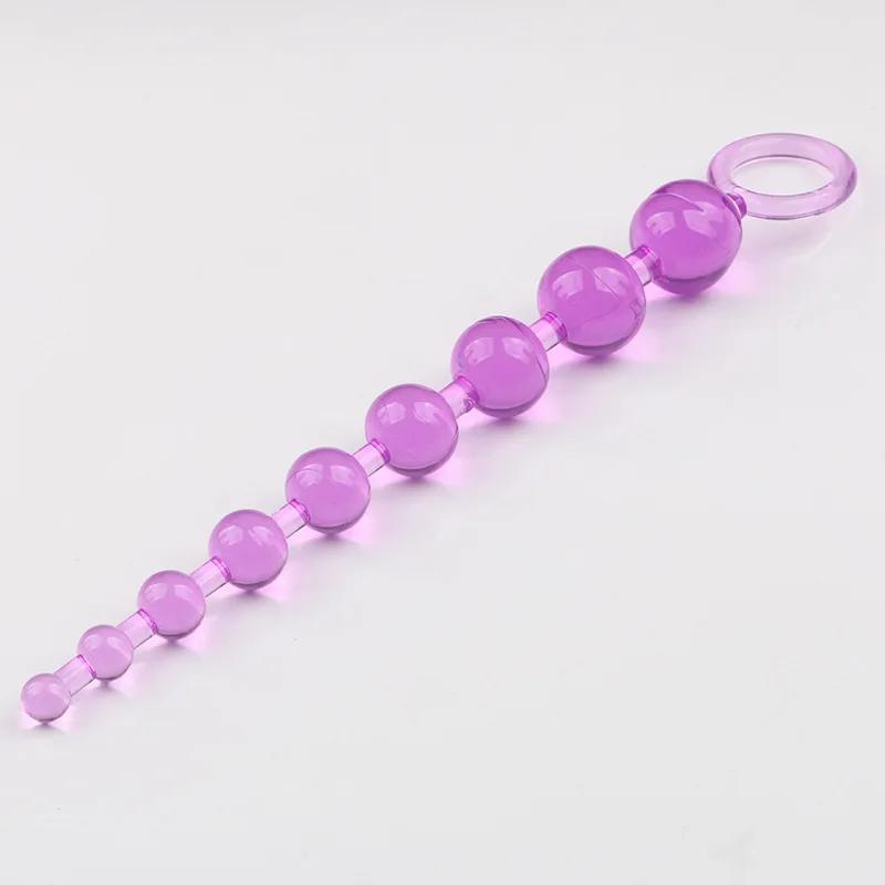 New Heart beads Soft Anal Plug anus Toys Big Balls Silicone G-Spot Stimulating Butt Plugs Adult Sex Couple Sexy