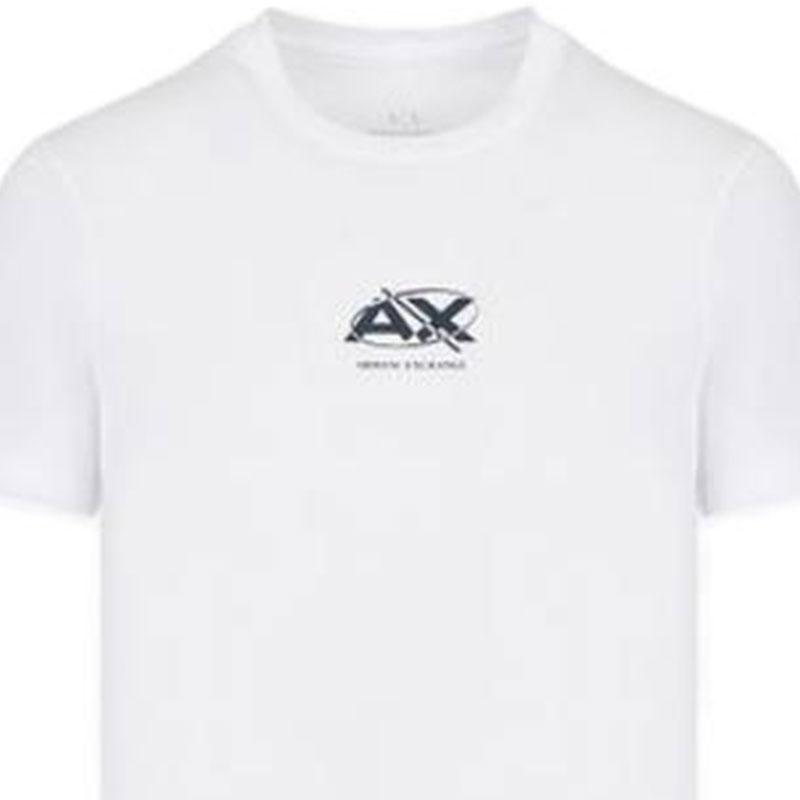 Armani Exchange Ss23 Solid Color Logo Crew Neck Short Sleeve T-Shirt Men Tops 3RZTKD-ZJA5Z-1100
