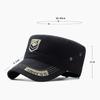 Men Cotton Military Caps Hat Outdoor Embroidered Army Flat Hat Camouflage Hat Beret Captain Trucker Cap Snapback Baseball Cap