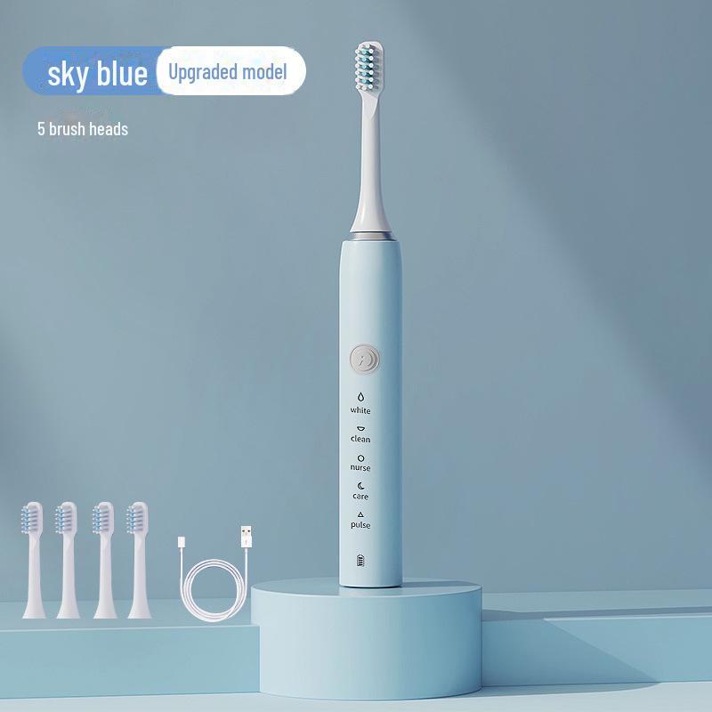 Sonic Electric Toothbrush for Adults with Wireless Charging - Gift-Ready Tooth Cleaner