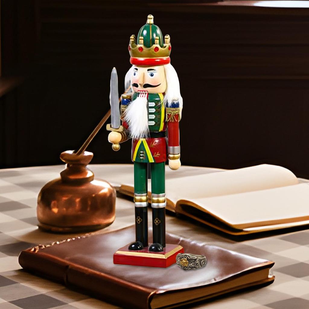 Nutcrackers Figures Nutcracker Soldier Doll Figure Christmas Festive Puppet Home Decor Party Supplies For Shelf Window