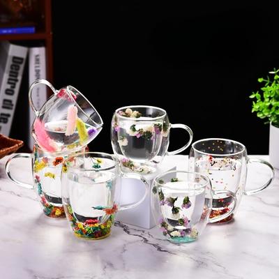 High Borosilicate Glass Water Cup Household Thickened High Temperature Resistant Large Capacity Transparent Glass Cup High Value